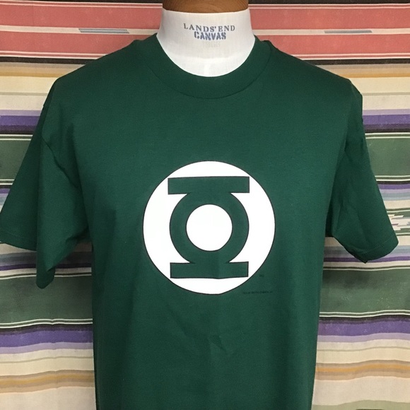 Green Lantern Logo T-Shirt - DC Comics 90s Vintage single Tee Graphitti NWOT SzL - Picture 2 of 9